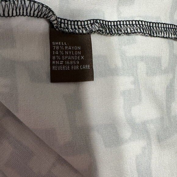 J. Mclaughlin Black/Cream Geometric Pencil Career Casual Stretch Skirt Size‎ 10 - Picture 6 of 8